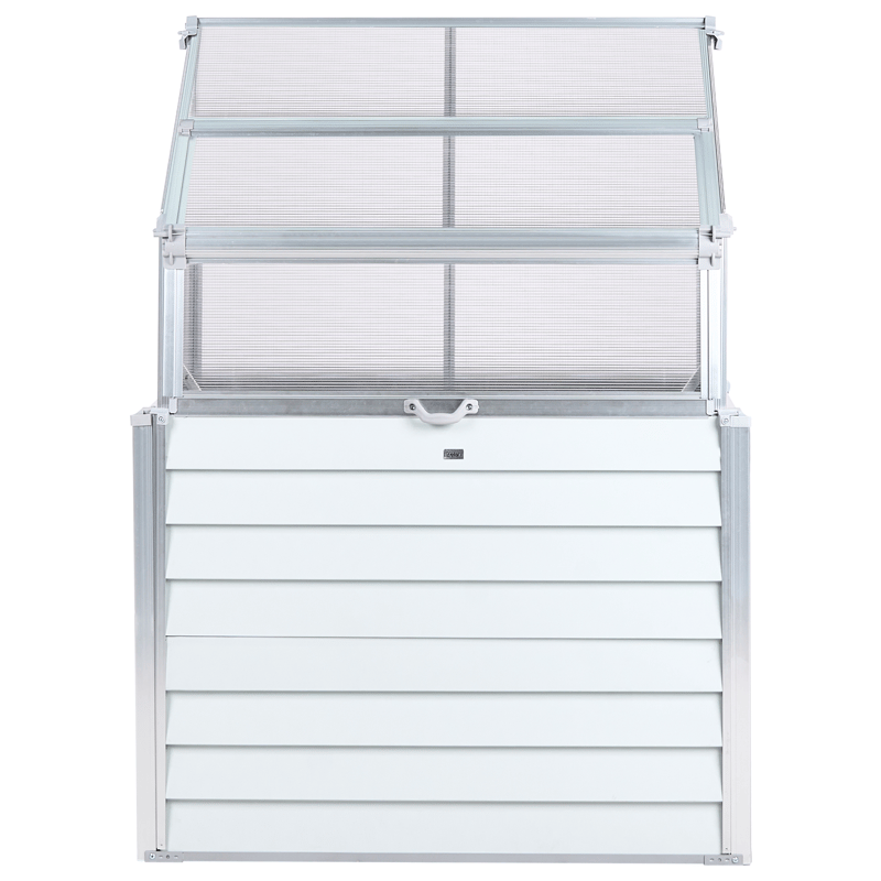 Drivhus for balkong Novoli 62 cm - Hvit - Hage - Dyrking & hagearbeid - Dyrking - Blomsterpotter - Drivhusbenk