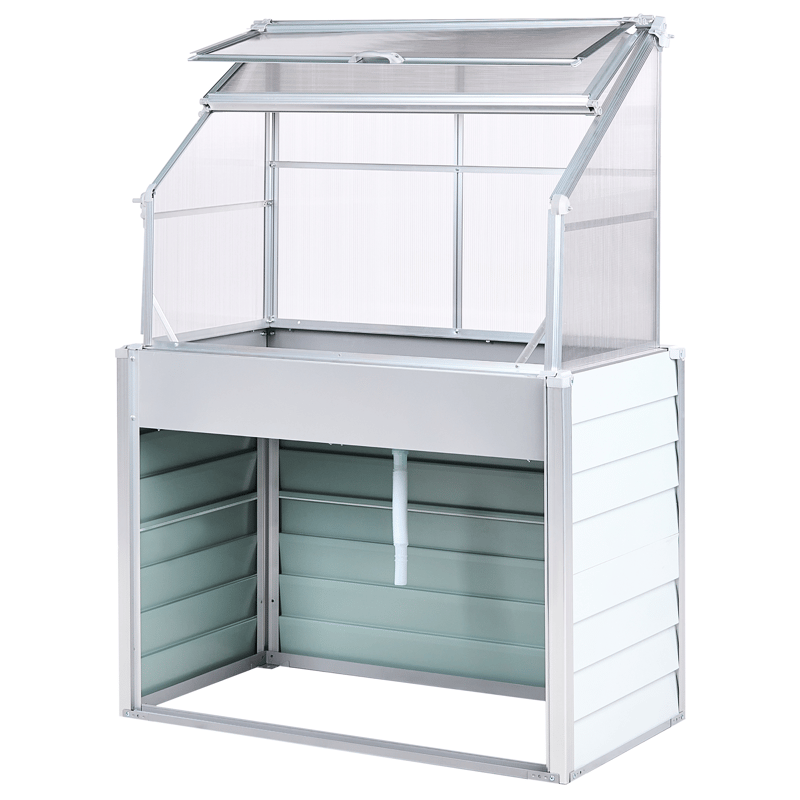 Drivhus for balkong Novoli 62 cm - Hvit - Hage - Dyrking & hagearbeid - Dyrking - Blomsterpotter - Drivhusbenk