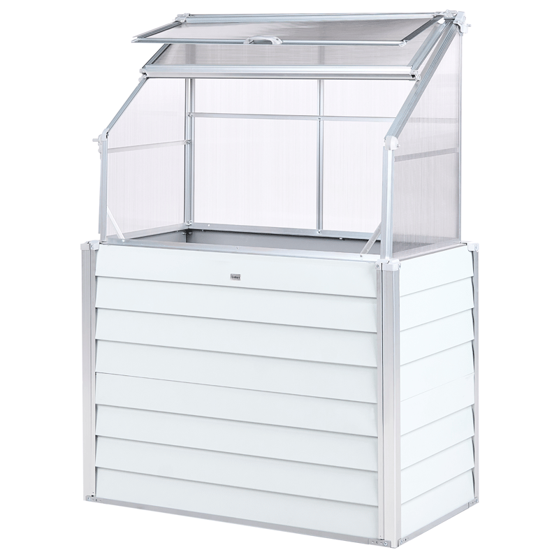 Drivhus for balkong Novoli 62 cm - Hvit - Hage - Dyrking & hagearbeid - Dyrking - Blomsterpotter - Drivhusbenk