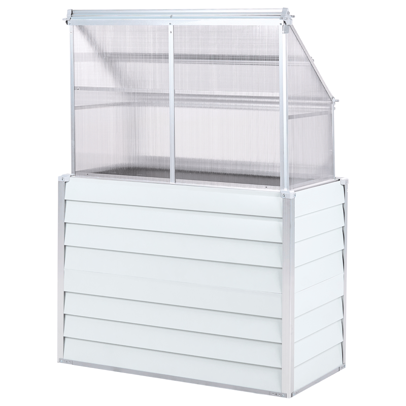 Drivhus for balkong Novoli 62 cm - Hvit - Hage - Dyrking & hagearbeid - Dyrking - Blomsterpotter - Drivhusbenk