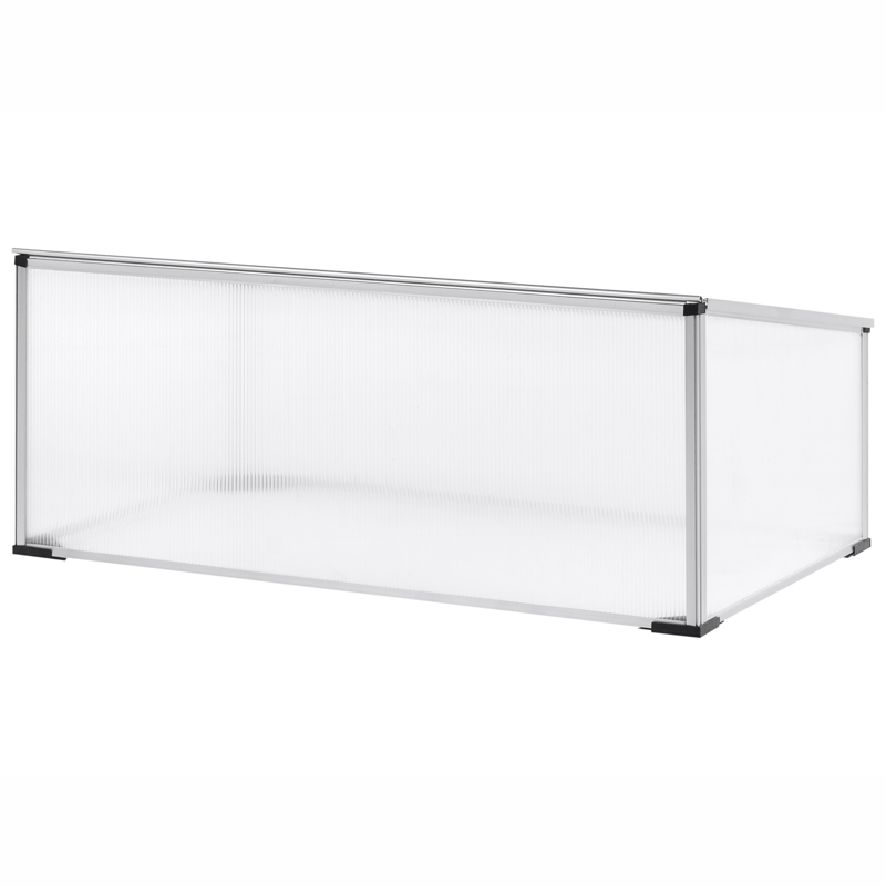 Drivhus for hage Carfizzi Sølv 60 - Sølv/Transparent - Hage - Dyrking & hagearbeid - Dyrking - Blomsterpotter - Drivhusbenk