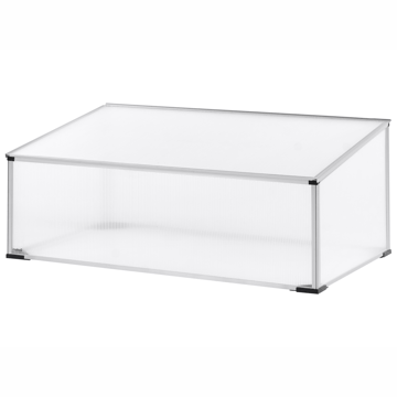Drivhus for hage Carfizzi Sølv 60 - Sølv/Transparent - Hage - Dyrking & hagearbeid - Dyrking - Blomsterpotter - Drivhusbenk
