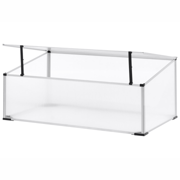 Drivhus for hage Carfizzi Sølv 60 - Sølv/Transparent - Hage - Dyrking & hagearbeid - Dyrking - Blomsterpotter - Drivhusbenk