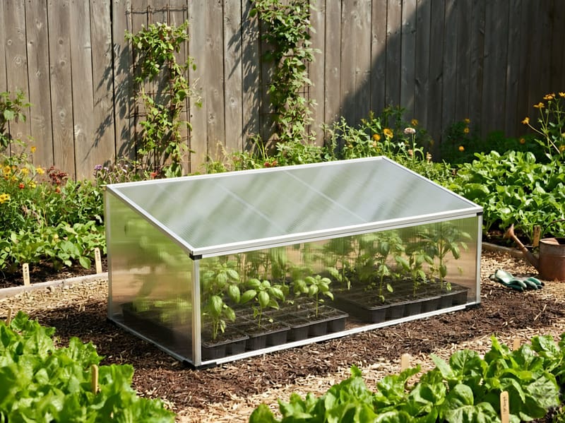 Drivhus for hage Carfizzi Sølv 60 - Sølv/Transparent - Hage - Dyrking & hagearbeid - Dyrking - Blomsterpotter - Drivhusbenk