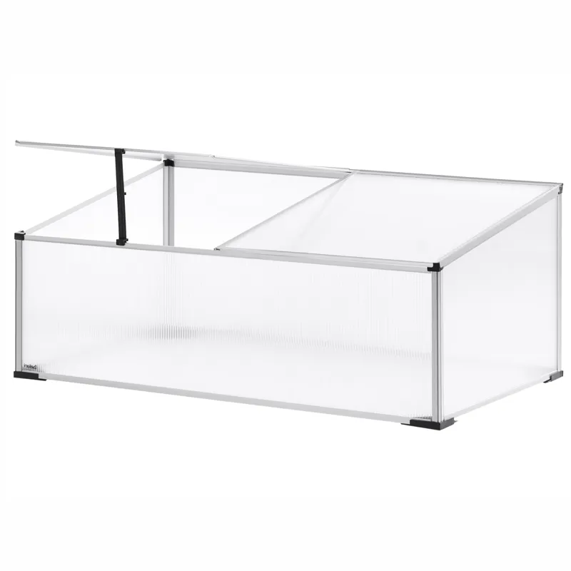 Drivhus for hage Serifos 60 cm, Sølv/Transparent