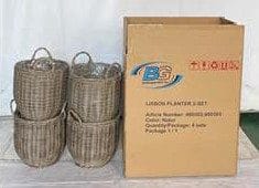 EGG Plantekurv 4 stk 2-set - Grå - Hage - Dyrking & hagearbeid - Dyrking - Blomsterpotter - Blomsterkasser