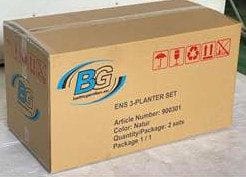 ENS Plantekurv Rund 2 stk 3-set - Grå - Hage - Dyrking & hagearbeid - Dyrking - Blomsterpotter - Blomsterkasser