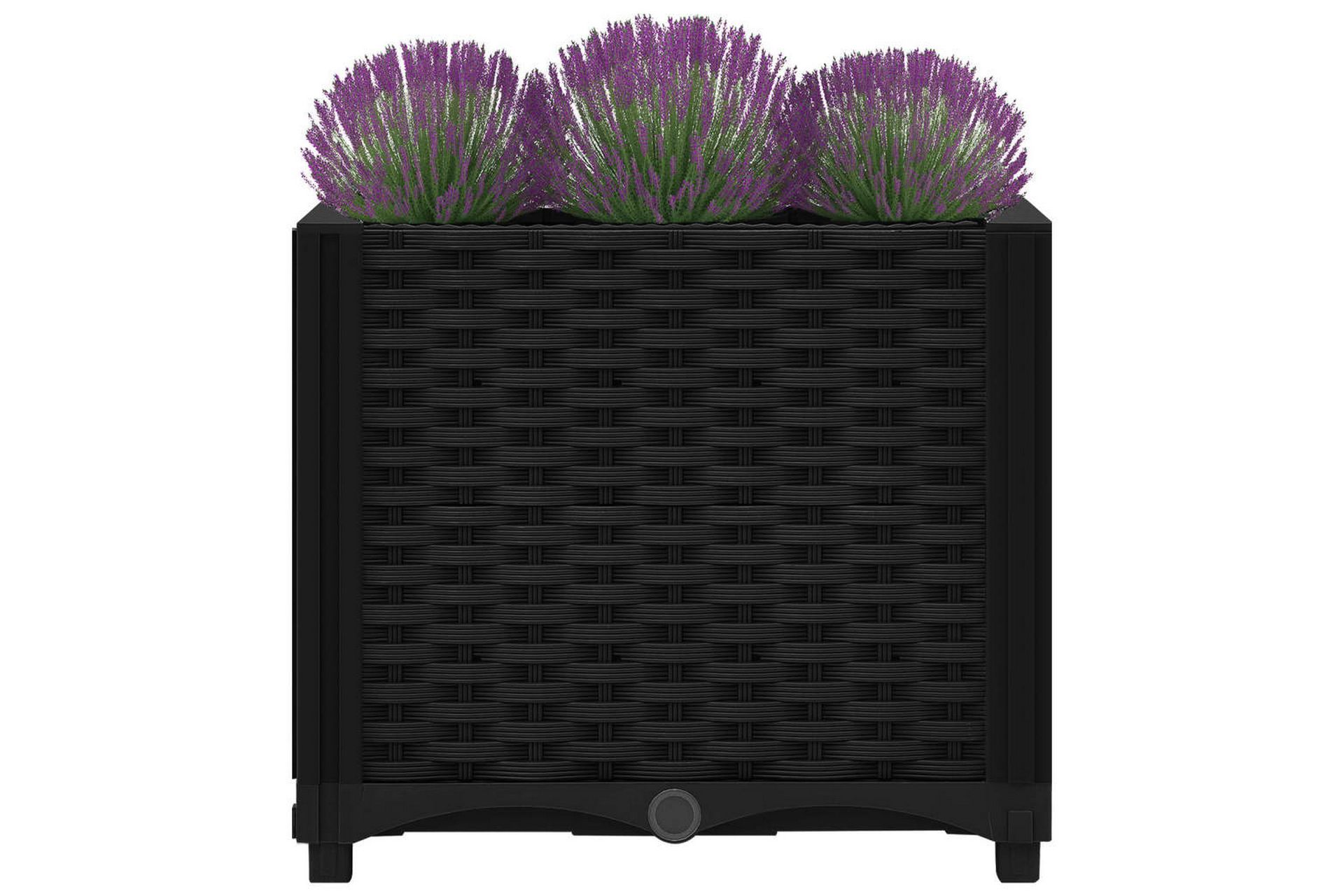 Høybed 40x40x38 cm polypropylen - Svart - Hage - Dyrking & hagearbeid - Dyrking - Blomsterpotter - Blomsterkasser