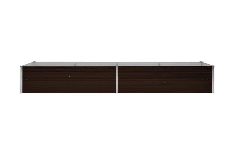 Høybed brun 320x80x45 cm galvanisert stål - Brun - Blomsterkasser - Hagekrukker