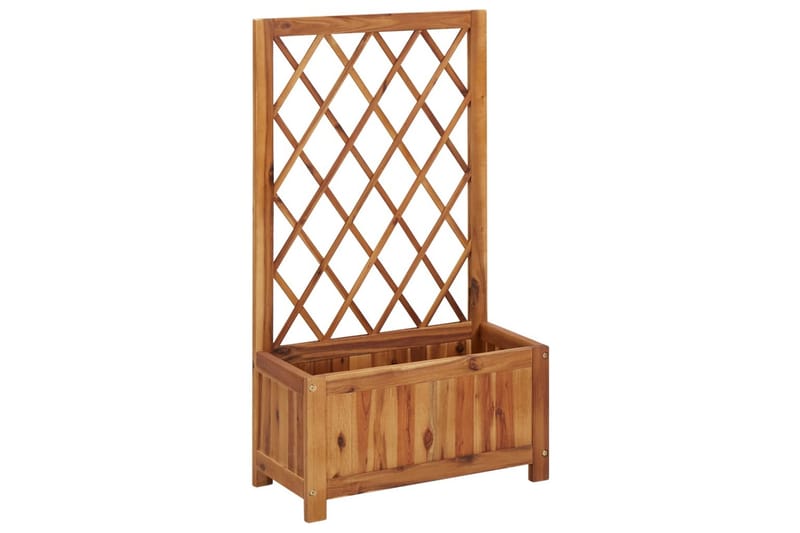 Høybed med espalier heltre akasie - Brun - Hage - Dyrking & hagearbeid - Dyrking - Blomsterpotter - Blomsterkasser