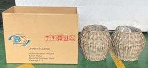 LEMMER Plantekurv Rund 2-pack - Grå - Hage - Dyrking & hagearbeid - Dyrking - Blomsterpotter - Blomsterkasser