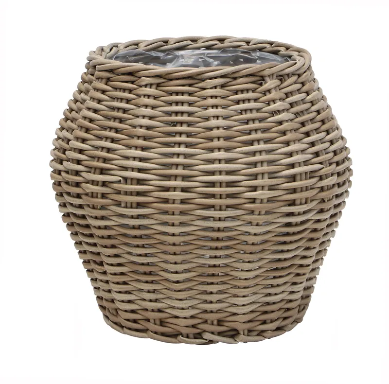 LEMMER Plantekurv Rund 2-pack, Grå