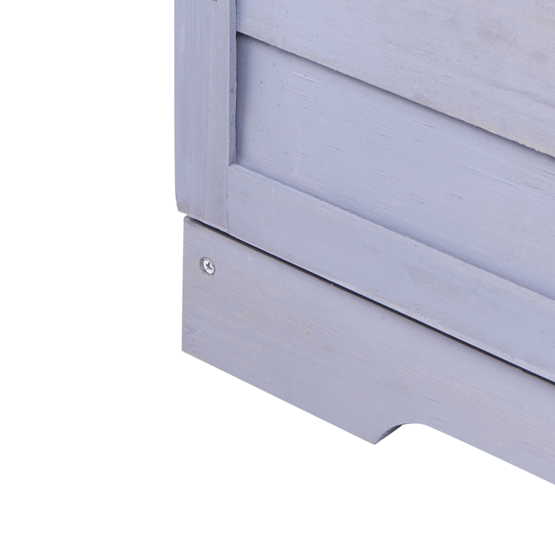 Plantebenk Tereville grantre 45x67 cm - Grå/hvit - Hage - Dyrking & hagearbeid - Dyrking - Blomsterpotter - Dyrkingsbenk