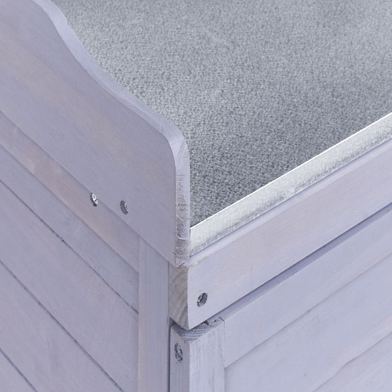 Plantebenk Tereville grantre 45x67 cm - Grå/hvit - Hage - Dyrking & hagearbeid - Dyrking - Blomsterpotter - Dyrkingsbenk