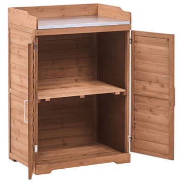 Plantebenk Tereville grantre 67 cm - Brun - Hage - Dyrking & hagearbeid - Dyrking - Blomsterpotter - Dyrkingsbenk