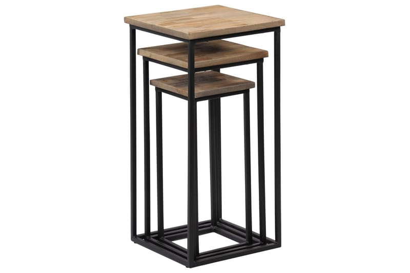 Plantebord 3 deler gjenvunnet teak - Hage - Dyrking & hagearbeid - Dyrking - Blomsterpotter - Store blomsterkrukker
