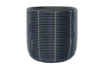 Wicker Blomsterkrukke D35xH36 cm Svart - Hage - Dyrking & hagearbeid - Dyrking - Blomsterpotter - Store blomsterkrukker
