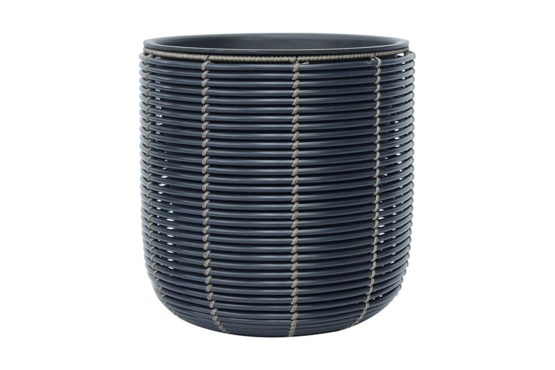 Wicker Blomsterkrukke D35xH36 cm Svart - Hage - Dyrking & hagearbeid - Dyrking - Blomsterpotter - Store blomsterkrukker