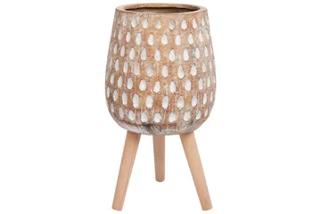 Trädgårdskruka Asclepias Brown||Light colored wood||White - Hage - Dyrking & hagearbeid - Dyrking - Blomsterpotter - Store blomsterkrukker