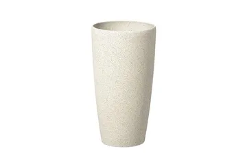 Trädgårdskruka Beliani Abdera set om 2 Beige, 23x23x42 cm Beige - Hage - Dyrking & hagearbeid - Dyrking - Blomsterpotter - Store blomsterkrukker