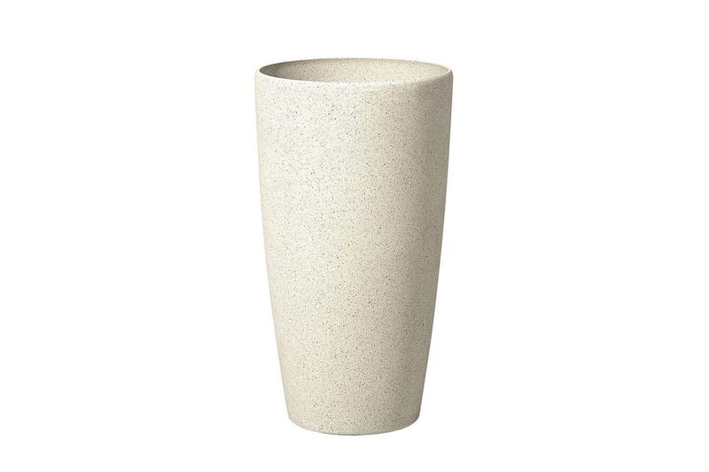 Trädgårdskruka Beliani Abdera set om 2 Beige, 31x31x58 cm Beige - Hage - Dyrking & hagearbeid - Dyrking - Blomsterpotter - Store blomsterkrukker