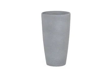 Trädgårdskruka Beliani Abdera set om 2 Grå, 23x23x42 cm Grey - Hage - Dyrking & hagearbeid - Dyrking - Blomsterpotter - Store blomsterkrukker