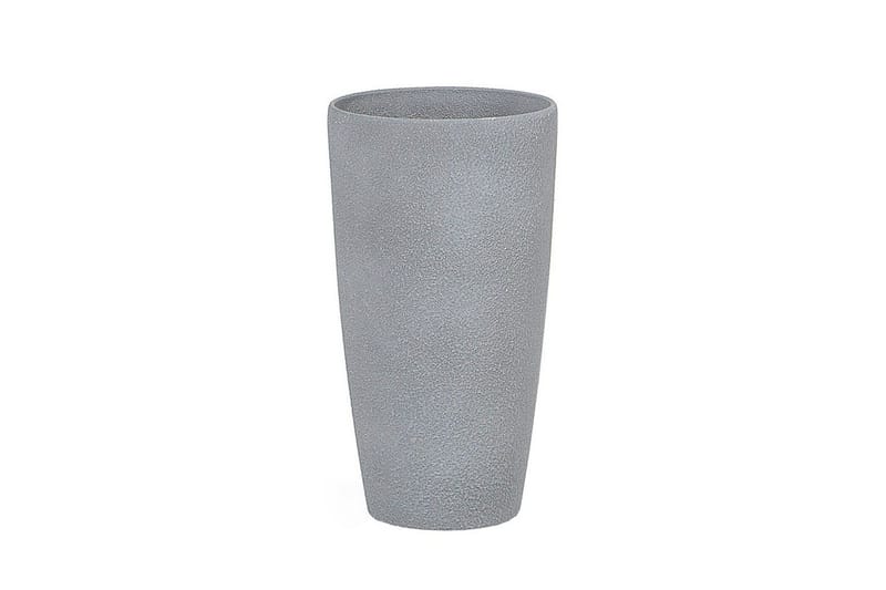 Trädgårdskruka Beliani Abdera set om 2 Grå, 23x23x42 cm Grey - Hage - Dyrking & hagearbeid - Dyrking - Blomsterpotter - Store blomsterkrukker