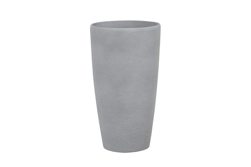 Trädgårdskruka Beliani Abdera set om 2 Grå, 31x31x58 cm Grey - Hage - Dyrking & hagearbeid - Dyrking - Blomsterpotter - Store blomsterkrukker