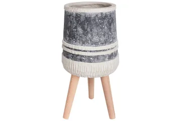 Trädgårdskruka Beliani Arisaema Light grey||Beige||Light colored wood - Hage - Dyrking & hagearbeid - Dyrking - Blomsterpotter - Store blomsterkrukker
