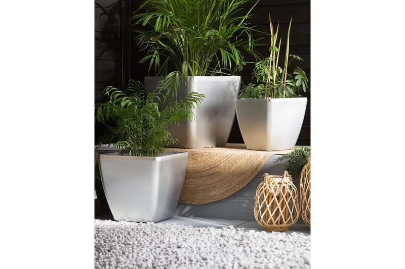 Trädgårdskruka Beliani Astras set om 2 35x35x34 cm 42x42x41 cm - Hage - Dyrking & hagearbeid - Dyrking - Blomsterpotter - Store blomsterkrukker