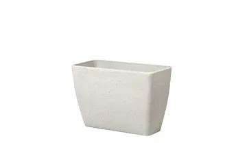 Trädgårdskruka Beliani Baris set om 2 Beige, 60x27x41 cm Beige - Hage - Dyrking & hagearbeid - Dyrking - Blomsterpotter - Store blomsterkrukker