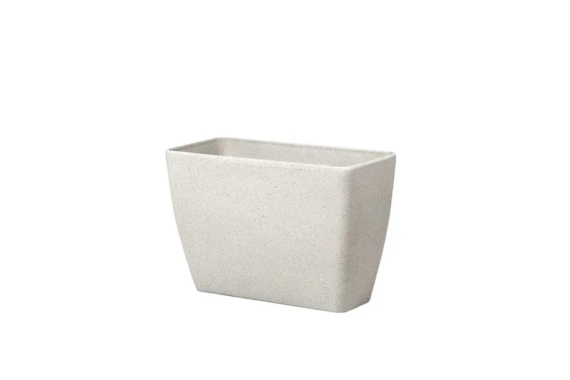 Trädgårdskruka Beliani Baris set om 2 Beige, 60x27x41 cm Beige - Hage - Dyrking & hagearbeid - Dyrking - Blomsterpotter - Store blomsterkrukker