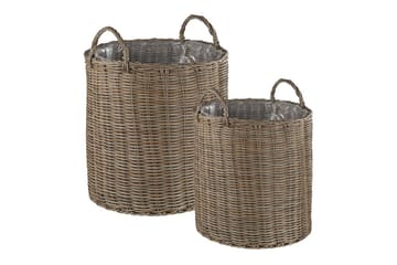 Trädgårdskruka Beliani Bitola set om 2 Brown - Hage - Dyrking & hagearbeid - Dyrking - Blomsterpotter - Store blomsterkrukker