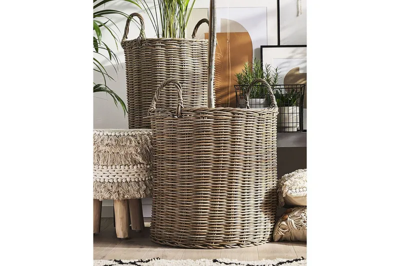 Trädgårdskruka Beliani Bitola set om 2 Brown - Hage - Dyrking & hagearbeid - Dyrking - Blomsterpotter - Store blomsterkrukker