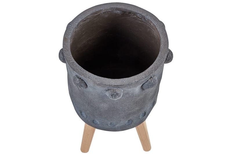 Trädgårdskruka Beliani Brunnera Light grey||blue||Light colored wood - Hage - Dyrking & hagearbeid - Dyrking - Blomsterpotter - Store blomsterkrukker