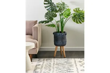 Trädgårdskruka Beliani Brunnera Light grey||blue||Light colored wood - Hage - Dyrking & hagearbeid - Dyrking - Blomsterpotter - Store blomsterkrukker