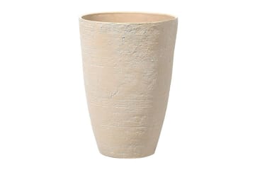 Trädgårdskruka Beliani Camia set om 2 Beige, 43x43x60 cm Beige - Hage - Dyrking & hagearbeid - Dyrking - Blomsterpotter - Store blomsterkrukker