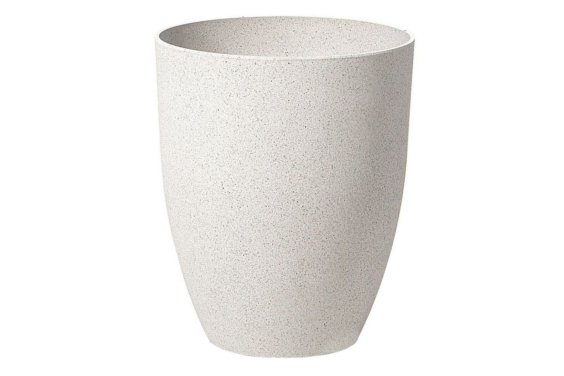 Trädgårdskruka Beliani Croton 35x35x42 cm Offwhite -