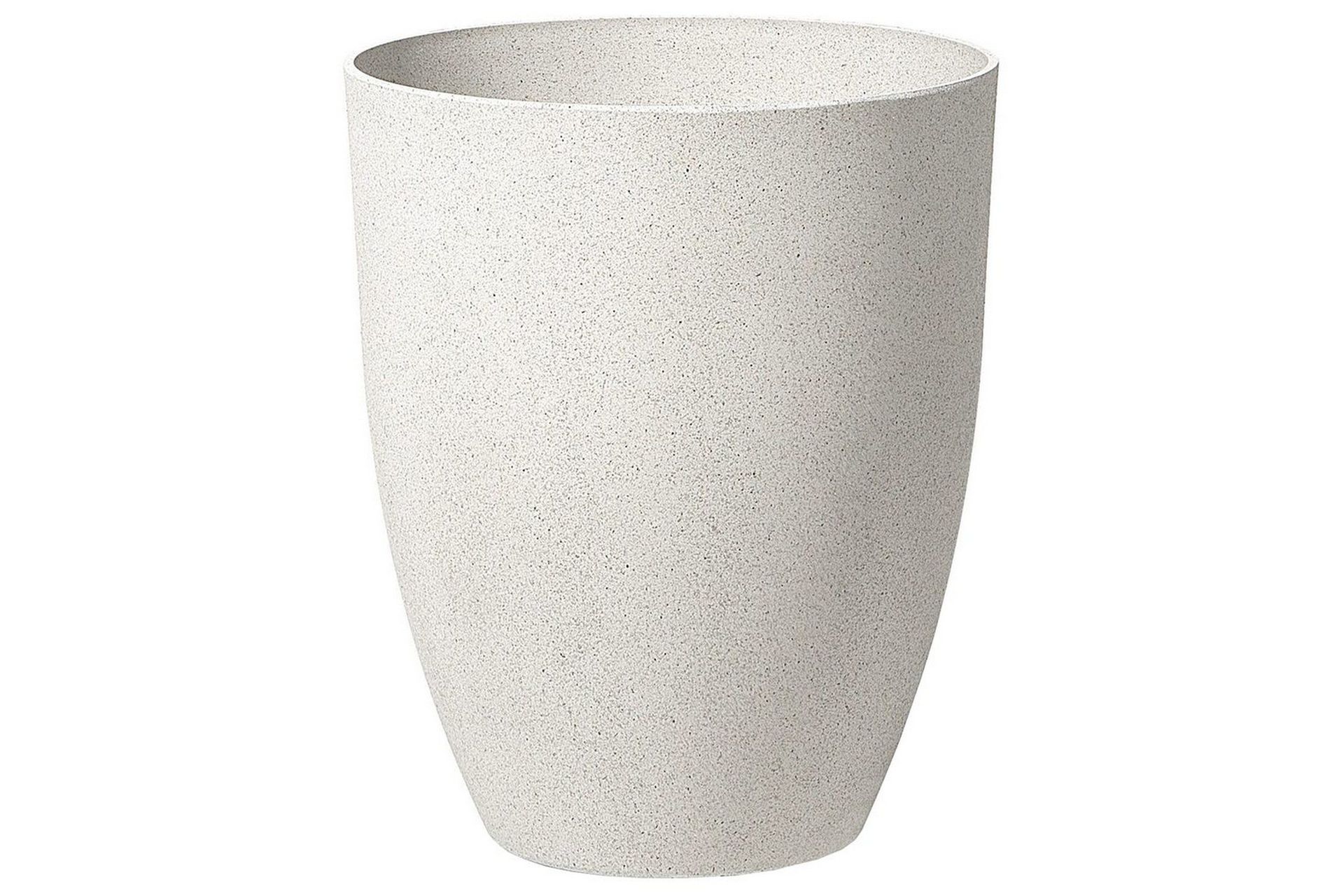 Trädgårdskruka Beliani Croton 43x43x52 cm Offwhite -