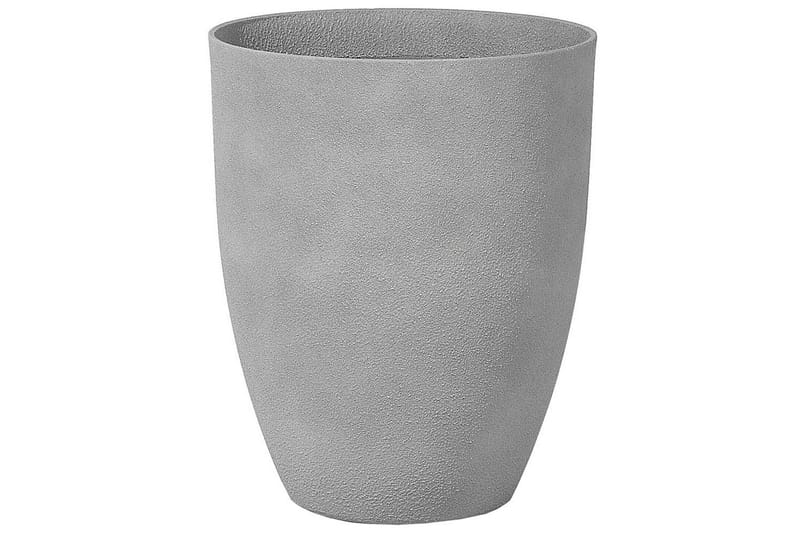 Trädgårdskruka Beliani Croton set om 2 Grå, 43x43x52 cm Grey - Hage - Dyrking & hagearbeid - Dyrking - Blomsterpotter - Store blomsterkrukker