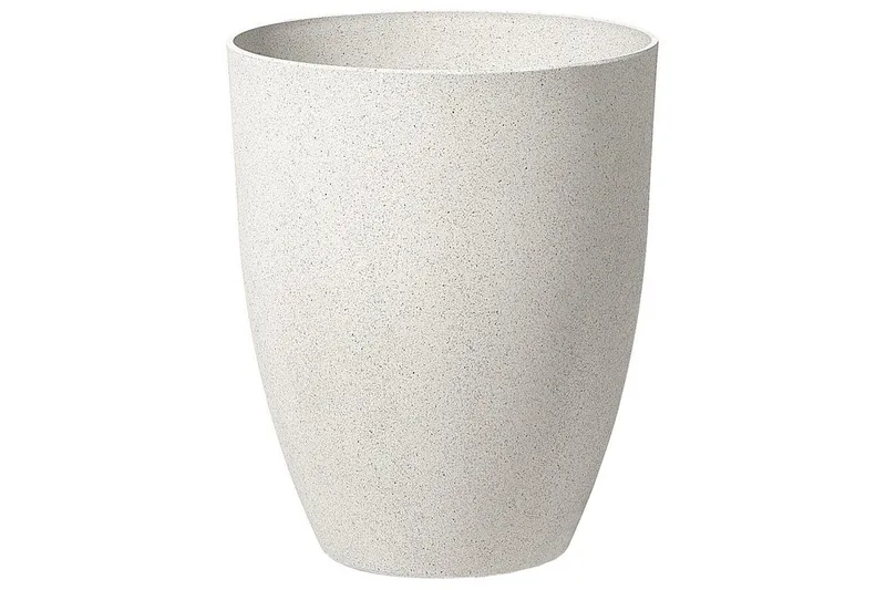 Trädgårdskruka Beliani Croton set om 2 Grå, 43x43x52 cm White - Hage - Dyrking & hagearbeid - Dyrking - Blomsterpotter - Store blomsterkrukker