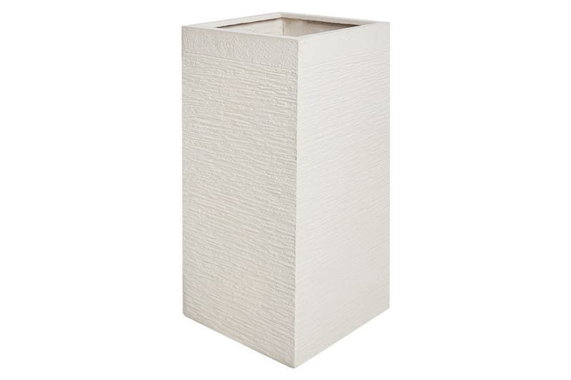 Trädgårdskruka Beliani Dion Beige, 33x33x70 cm Beige - Hage - Dyrking & hagearbeid - Dyrking - Blomsterpotter - Store blomsterkrukker