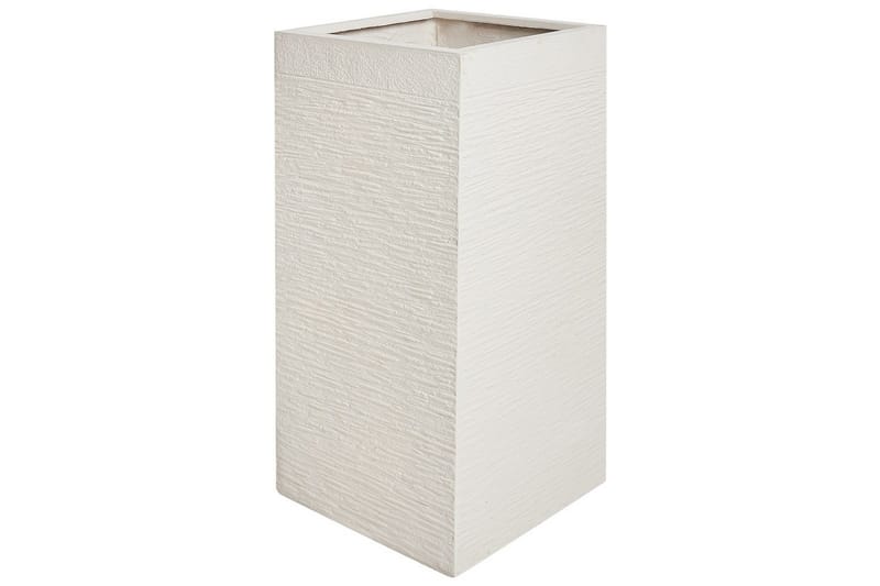 Trädgårdskruka Beliani Dion Beige, 40x40x77 cm Beige - Hage - Dyrking & hagearbeid - Dyrking - Blomsterpotter - Store blomsterkrukker