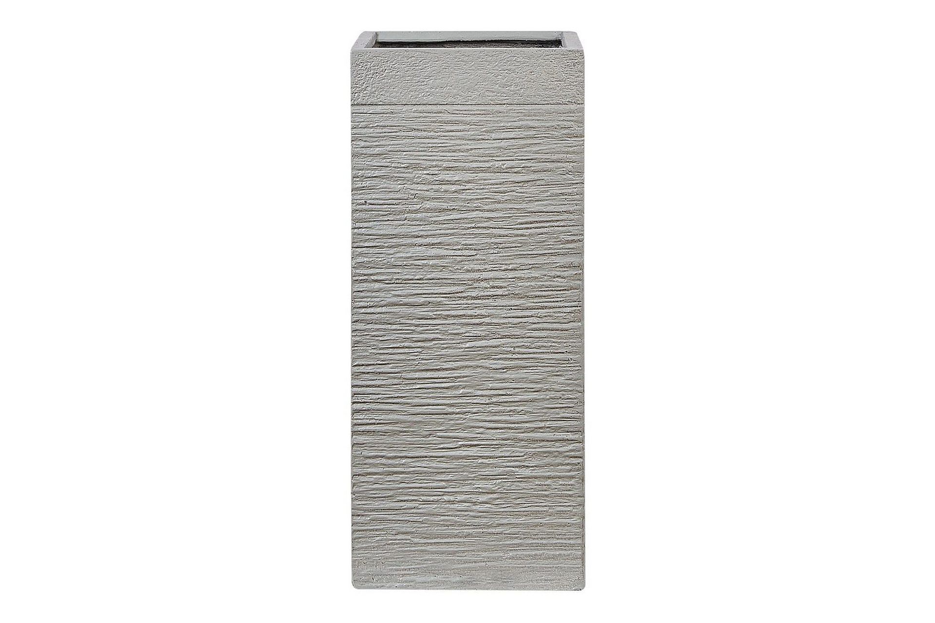 Trädgårdskruka Beliani Dion Grå, 26x26x60 cm Grey -