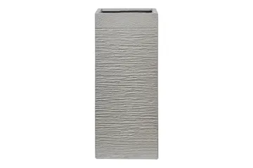 Trädgårdskruka Beliani Dion Grå, 26x26x60 cm Grey - Hage - Dyrking & hagearbeid - Dyrking - Blomsterpotter - Store blomsterkrukker