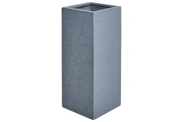 Trädgårdskruka Beliani Dion Grå, 26x26x61 cm Grey - Hage - Dyrking & hagearbeid - Dyrking - Blomsterpotter - Store blomsterkrukker