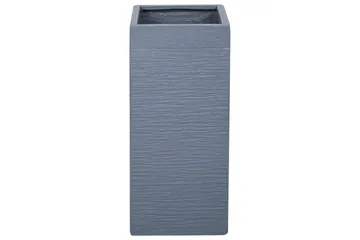Trädgårdskruka Beliani Dion Grå, 26x26x61 cm Grey - Hage - Dyrking & hagearbeid - Dyrking - Blomsterpotter - Store blomsterkrukker
