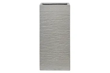 Trädgårdskruka Beliani Dion Grå, 33x33x70 cm Grey - Hage - Dyrking & hagearbeid - Dyrking - Blomsterpotter - Store blomsterkrukker