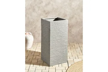 Trädgårdskruka Beliani Dion Grå, 33x33x70 cm Grey - Hage - Dyrking & hagearbeid - Dyrking - Blomsterpotter - Store blomsterkrukker