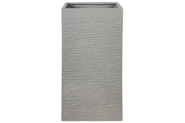 Trädgårdskruka Beliani Dion Grå, 40x40x77 cm Grey - Hage - Dyrking & hagearbeid - Dyrking - Blomsterpotter - Store blomsterkrukker